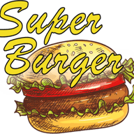Super Burger logo.